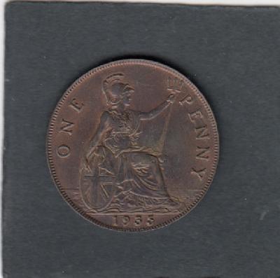 Beschrijving: 1 Penny  GEORGIUS V  